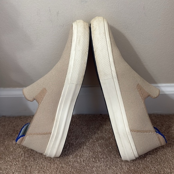 Rothy’s The City Slip On Unisex Knit Sneakers Tan Cream W8/M6.5 - Picture 10 of 15